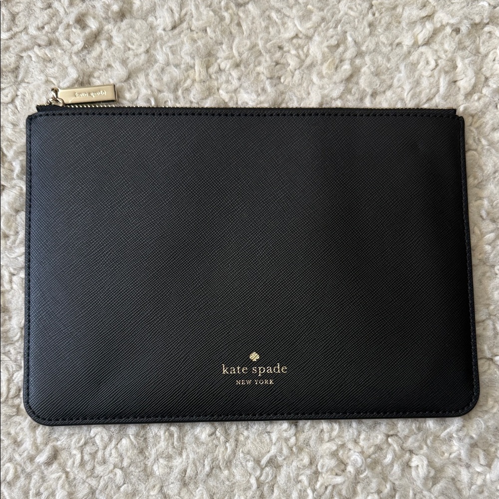Kate Spade Black Saffiano Leather Clutch